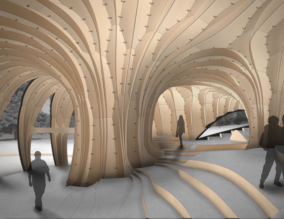 Connecting Intelligence: Rendering of the interior space