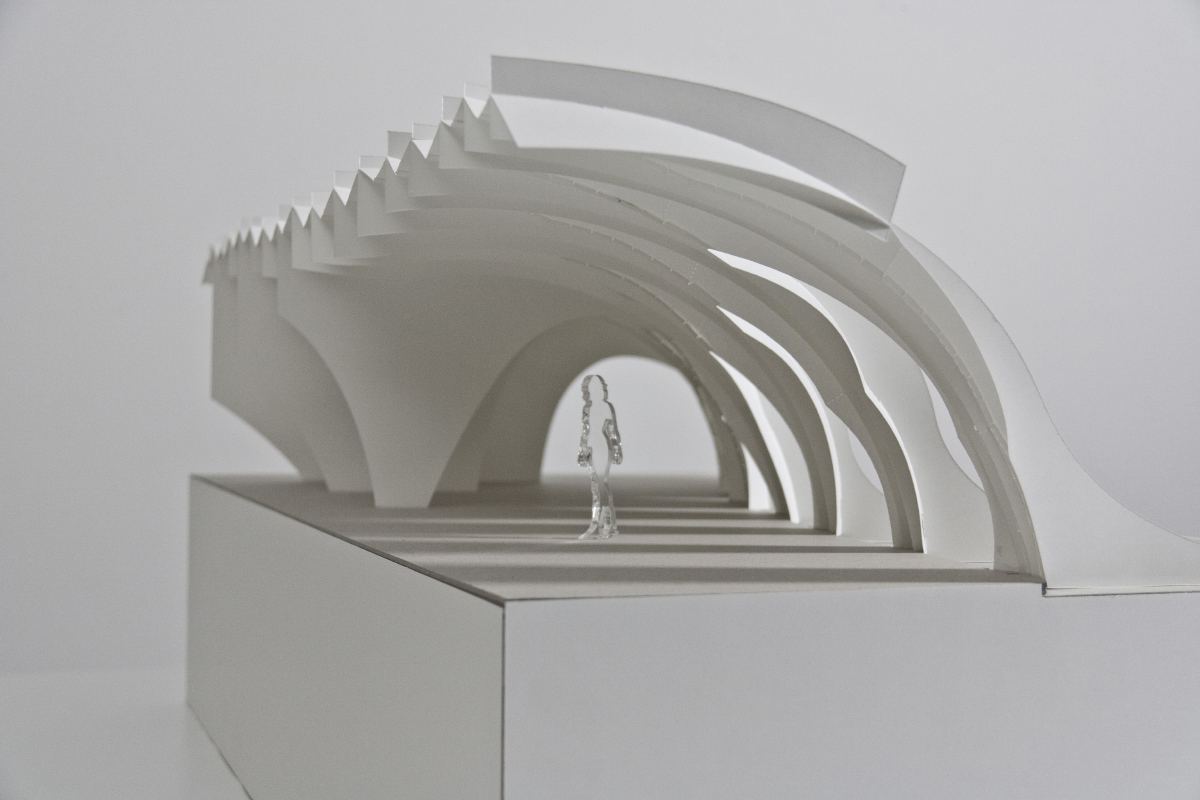 Connecting Intelligence: Physical model on a white base