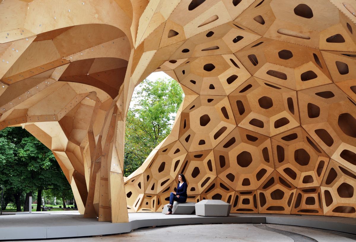 ICD/ITKE Research Pavilion 2011: Plate structure with a view out